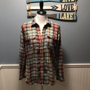 Plaid bottom down. Multi color